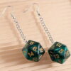 Green D20 Dice Earings