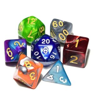 Dice - Arcane Spells Dice Set With Pouch