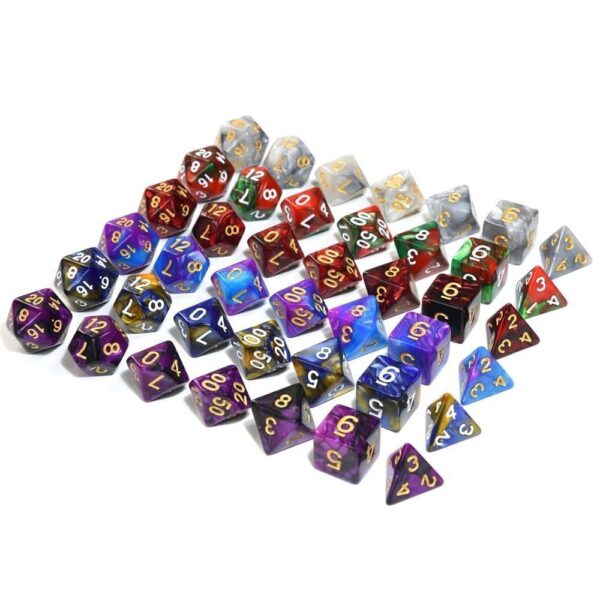 Dice - Mystery Bag-O-Dice (42 Pieces) + Dragon Eye Dice Bag Gift Set