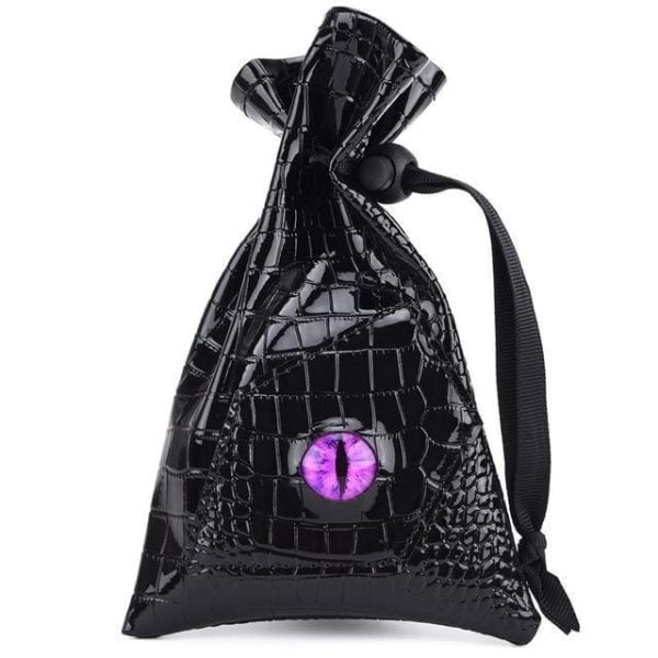 Dice - Mystery Metal Dice Set + Dragon Eye Dice Bag Gift Set