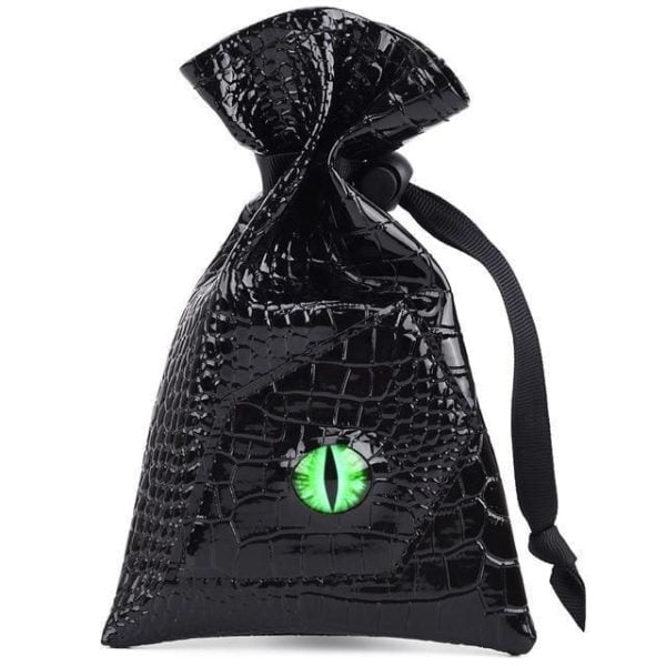 Dice - Mystery Metal Dice Set + Dragon Eye Dice Bag Gift Set