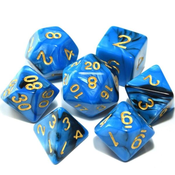 Dice - Nebula Polyhedral Dice Set With Pouch