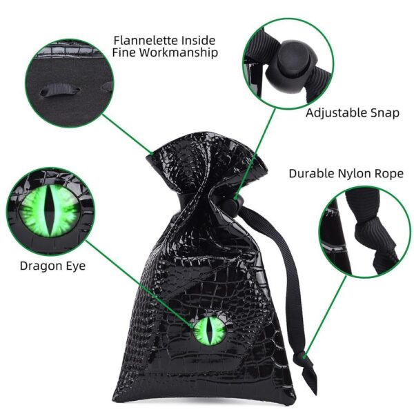 Dice - Premium Dragon Eye Dice Bag (PU Leather)